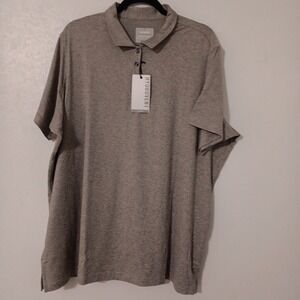 Oobé Men's Polo Shirt  NWT ‎ Sz 3XL Gray Hydrovent Short Sleeve